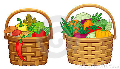 basket clipart vegetable