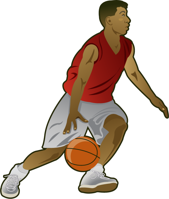 clipart person basketball