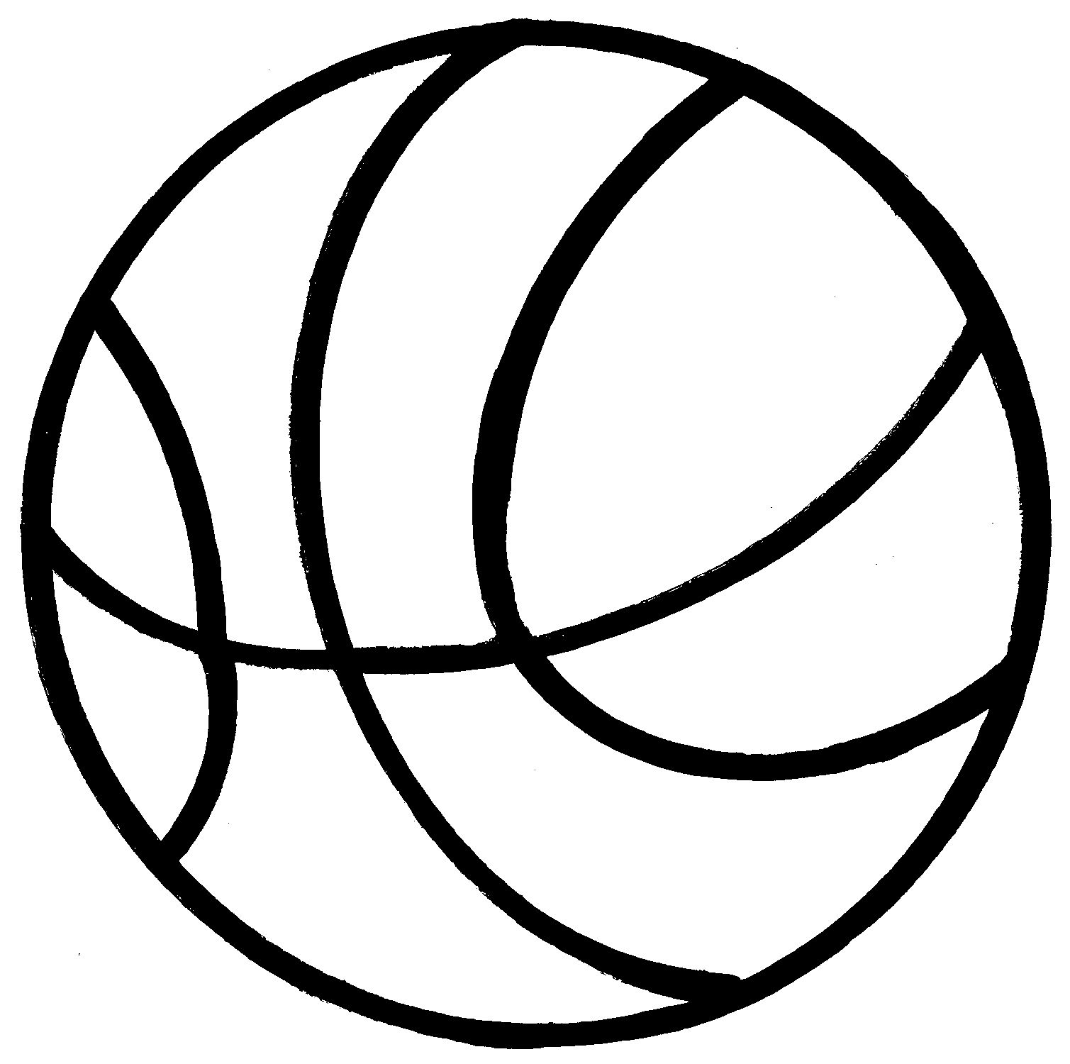 basketball clipart black and white