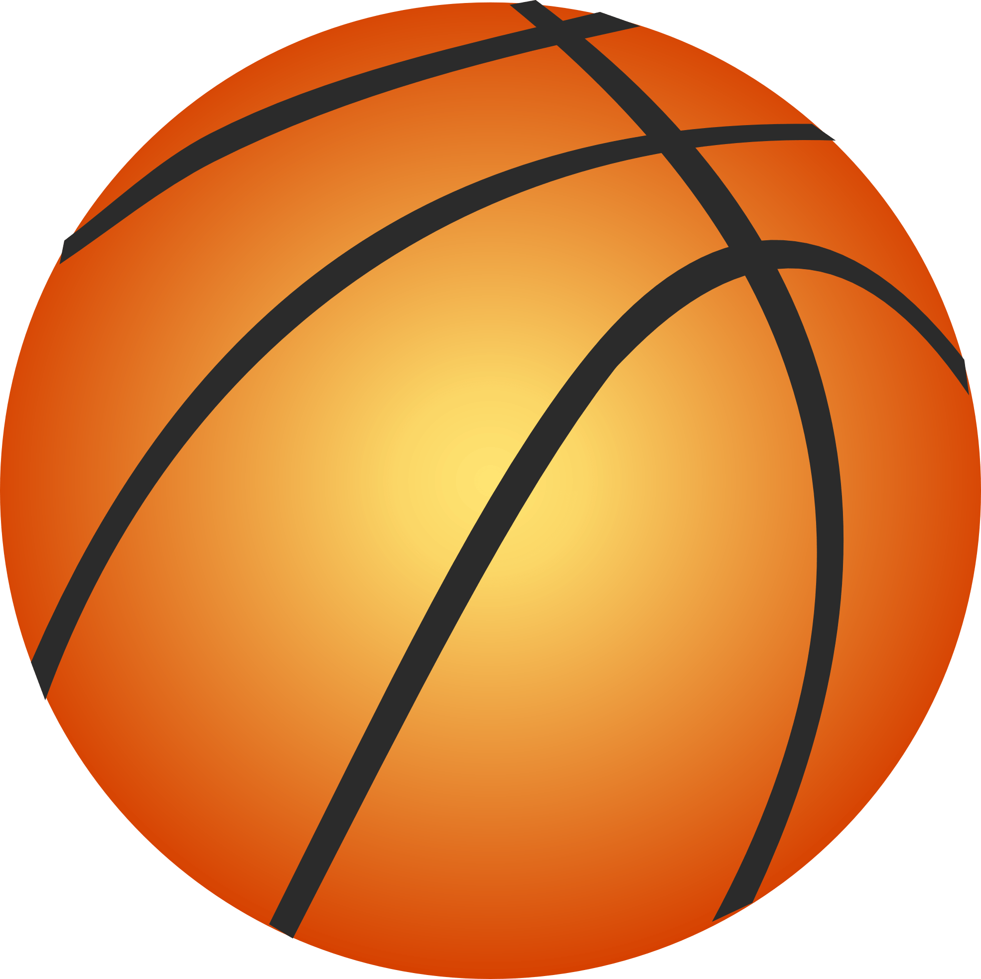clipart basketball basic