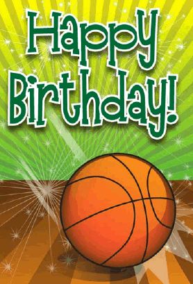 basketball clipart happy birthday