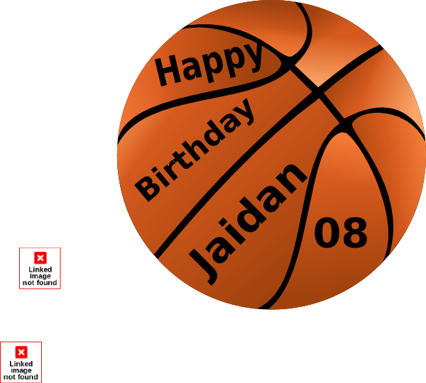 clipart basketball happy birthday