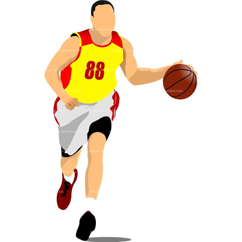 clipart basketball athlete