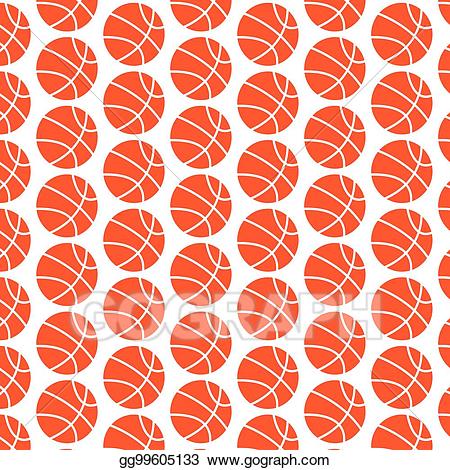 Eps illustration background icon. Clipart basketball pattern