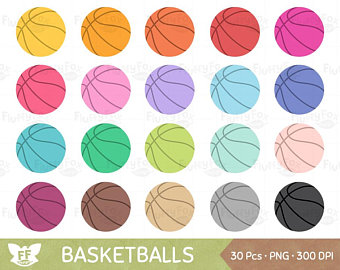 basketball clipart pattern