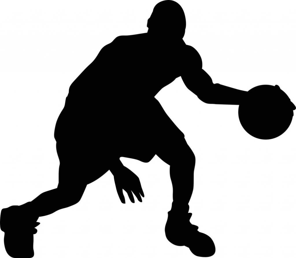 basketball clipart silhouette