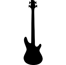 Guitar clipart silhouette. Free svg bass cricut