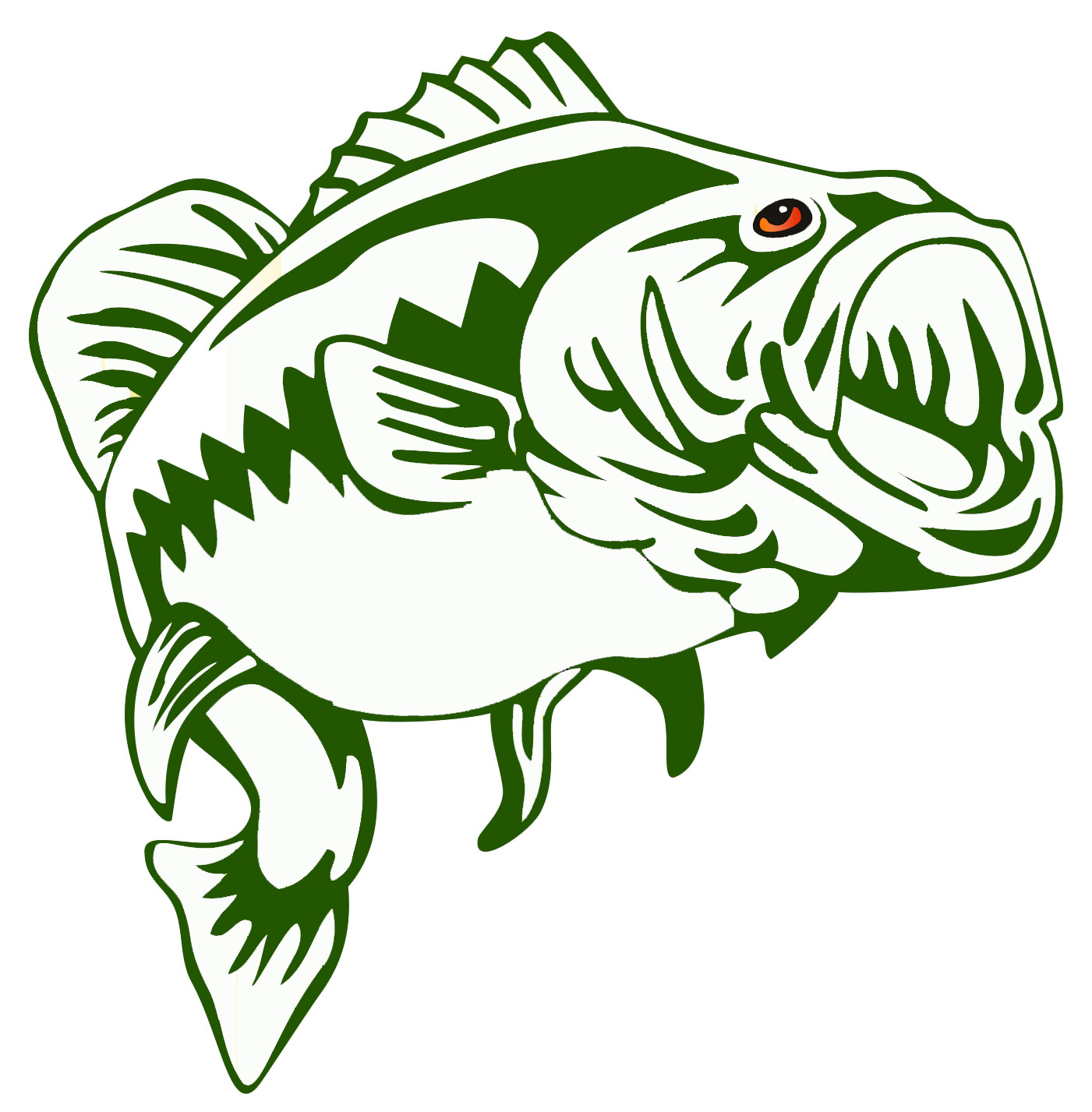 trout clipart largemouth bass