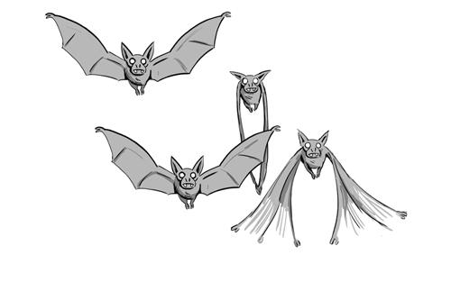 bat clipart animation