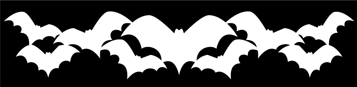 bat clipart border