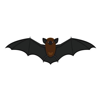 bat clipart brown bat