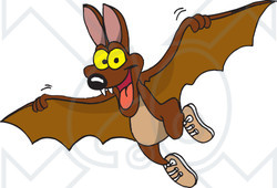 bat clipart brown bat