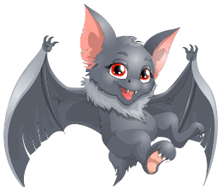 bat clipart friendly