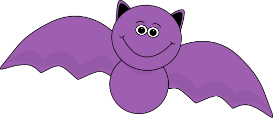 Clip art images bat. Halloween clipart purple