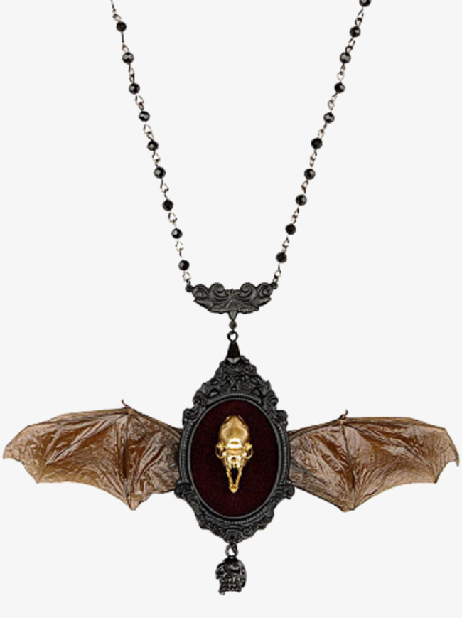 Necklace png image and. Bat clipart gothic