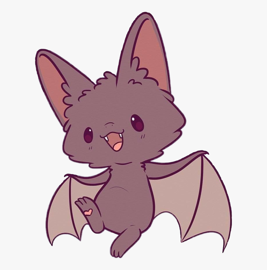 Batman aninal bird night. Clipart bat kawaii
