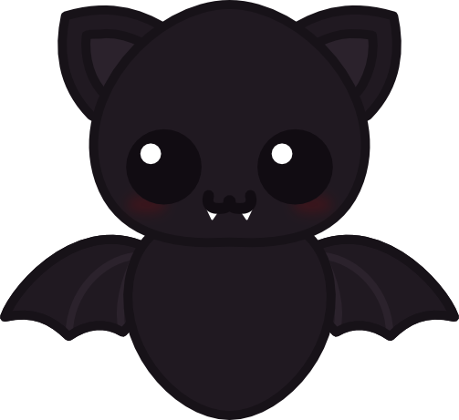bat clipart kawaii