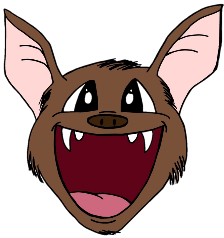 clipart mouth bat