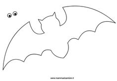 bat clipart outline