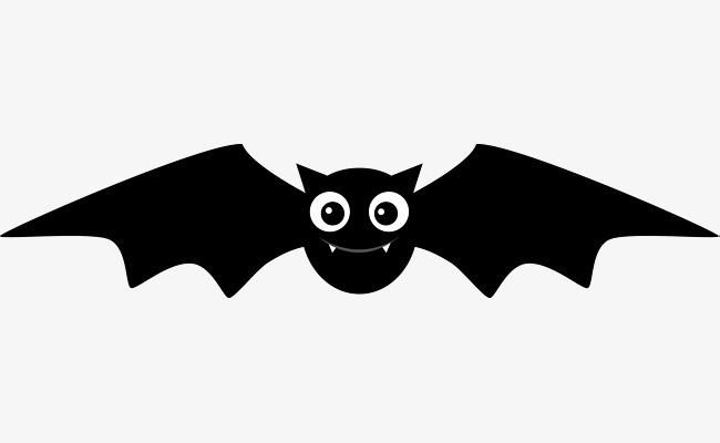 Black bat stay lovely. Bats clipart simple