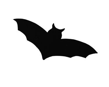 Bats clipart silhouette. Halloween bat template free
