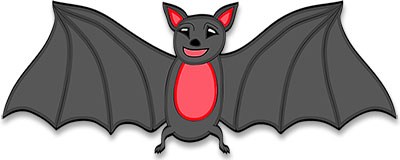 clipart bat friendly