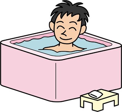 tub clipart warm bath