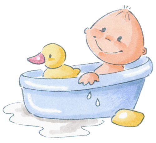 bath clipart child