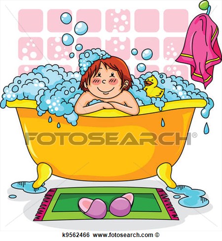 Bath clipart child. For kids panda free
