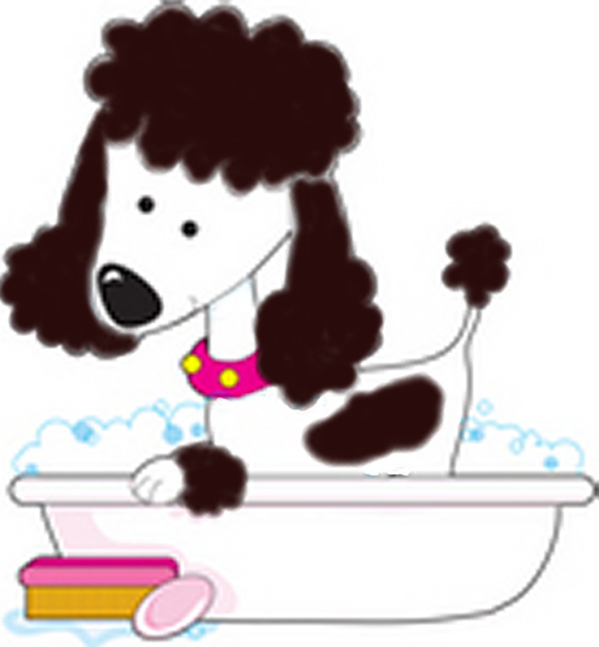 bath clipart dog bath
