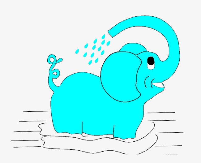 bath clipart elephant