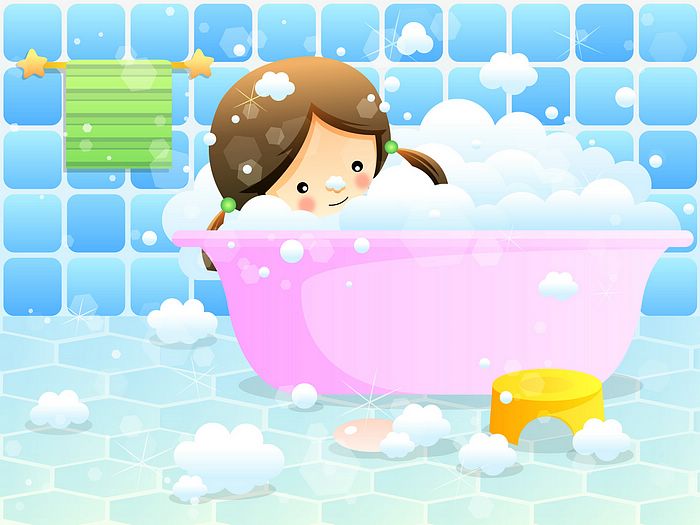 Free bubble bath cliparts. Bathtub clipart boy