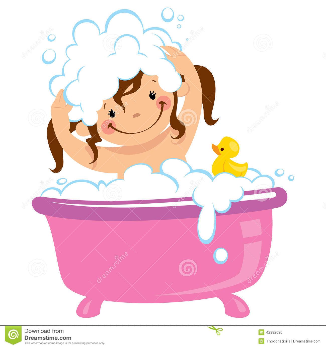 Clipart bathroom los. Smiling soap bubbles cartoon