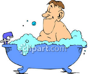 bath clipart person