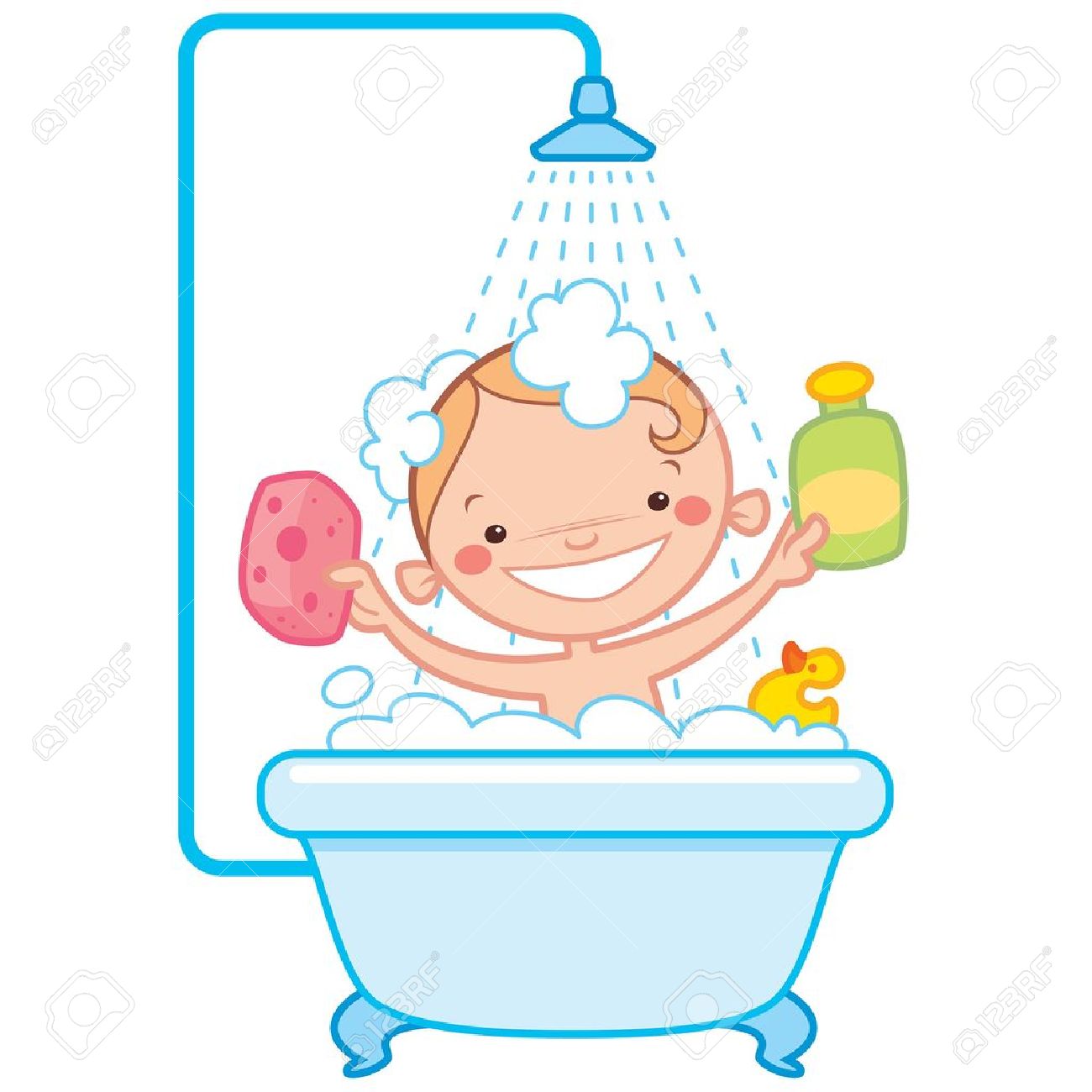 bathtub clipart bath time