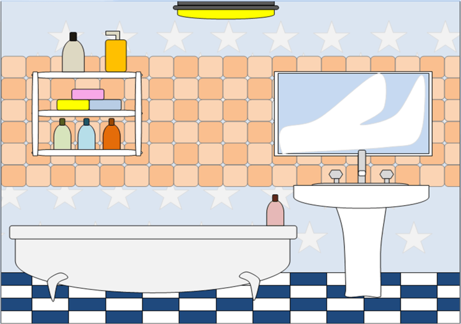clipart bathroom cartoon