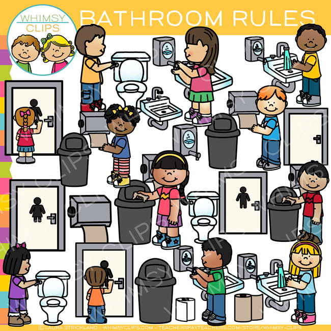 Rules clip art . Bathroom clipart bathrrom