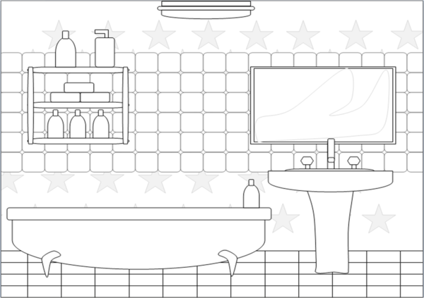 Fittedkitchendesign bathrooms. Bathroom clipart black and white