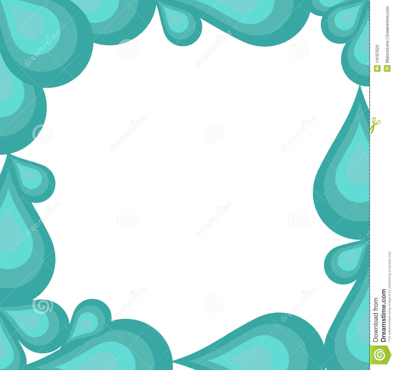  collection of water. Bathroom clipart border