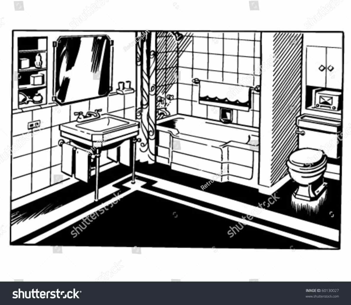 Bathroom clipart border. Black and white letters