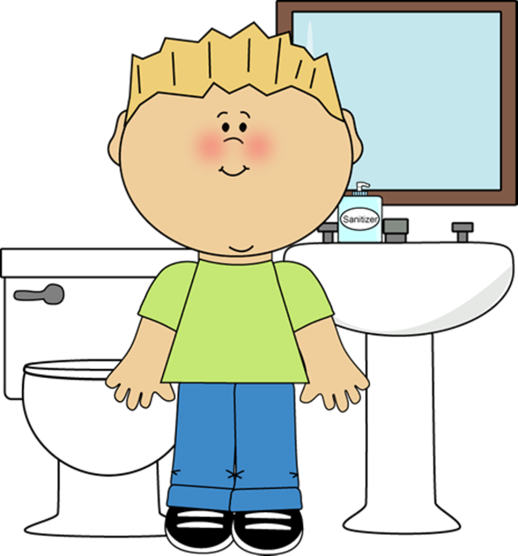 Boys in best clip. Kindergarten clipart bathroom