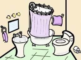 Bathroom clipart cartoon. Kid delightful clip art