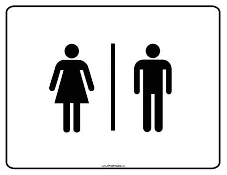 Free printable signs cliparts. Clipart bathroom signage