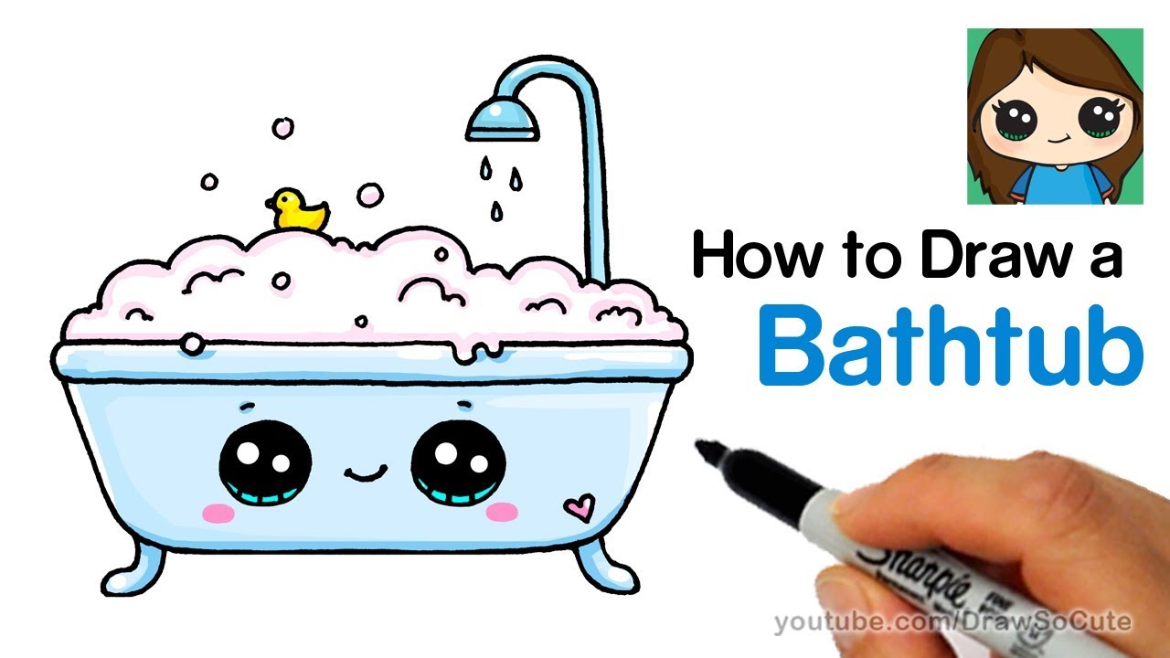 bathtub clipart bubble drawing