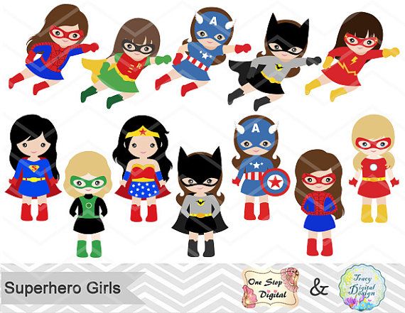 character clipart super heroes