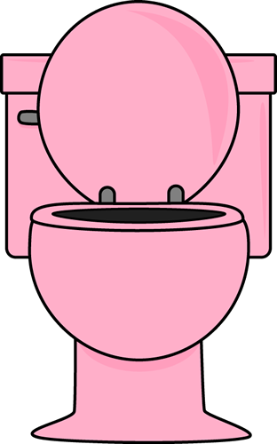 Clip art images pink. Bathroom clipart toilet