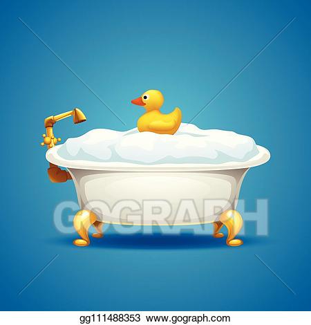 bathtub clipart blue