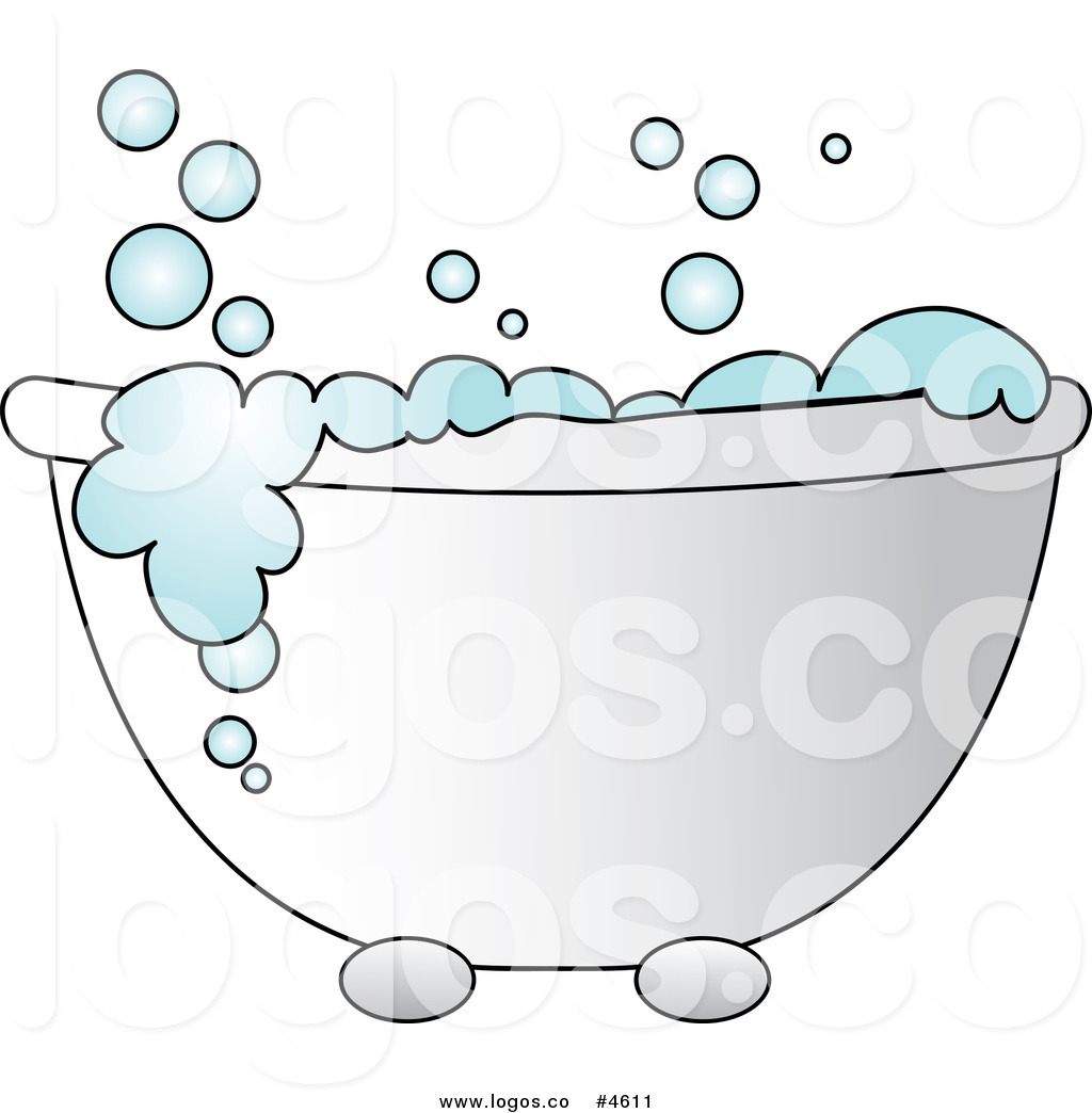 Royalty free tub with. Bathtub clipart bubble
