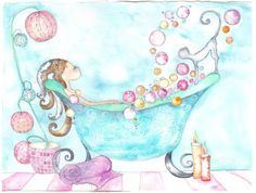 bathtub clipart bubble drawing