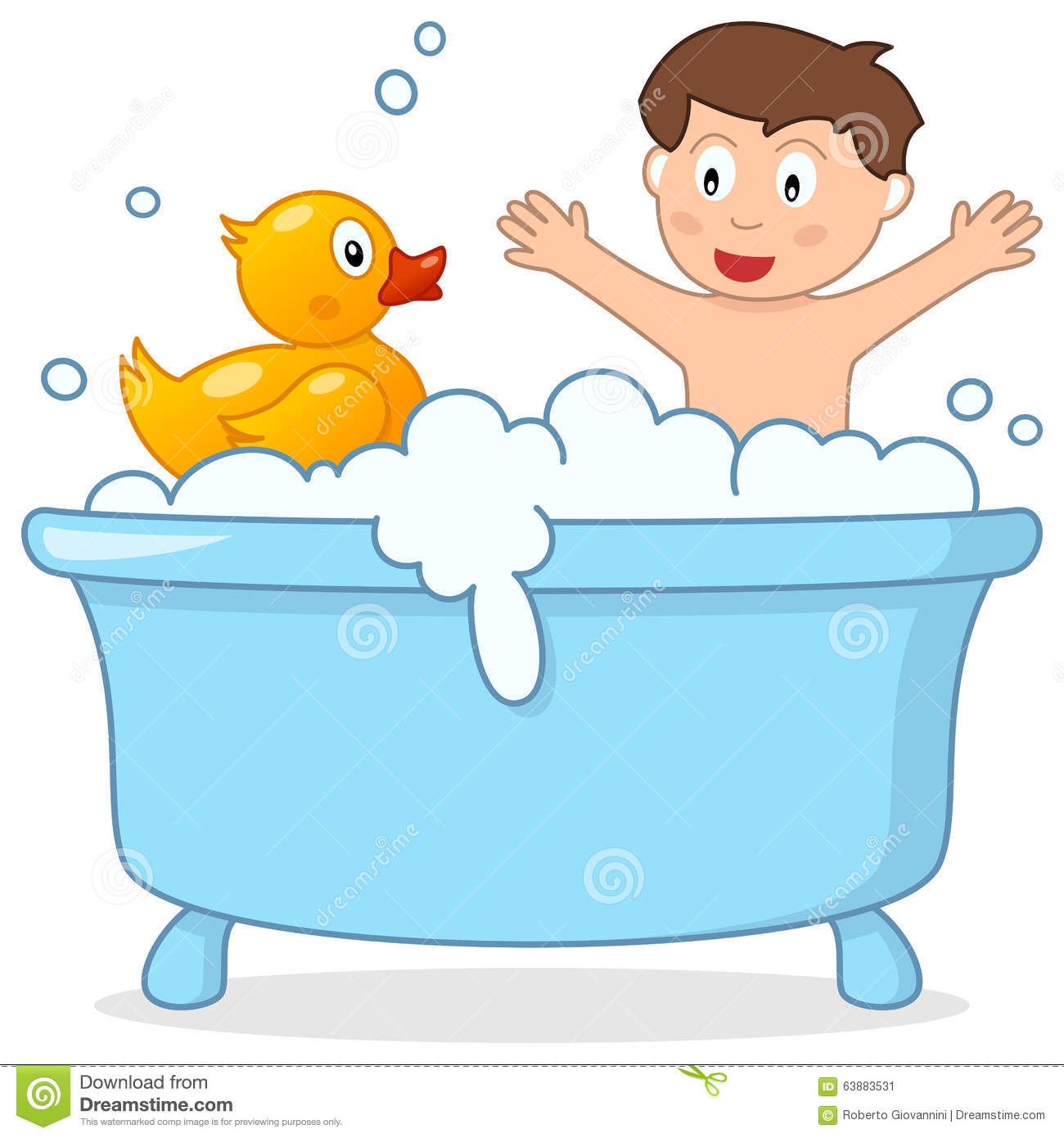 bathtub clipart child